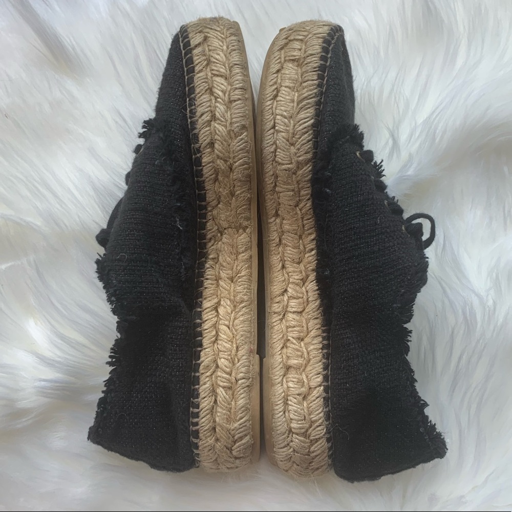 Anthropologie Gaimo Black Espadrilles | Size 39